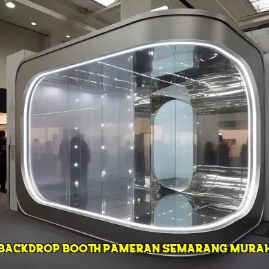 backdrop booth pameran semarang murah